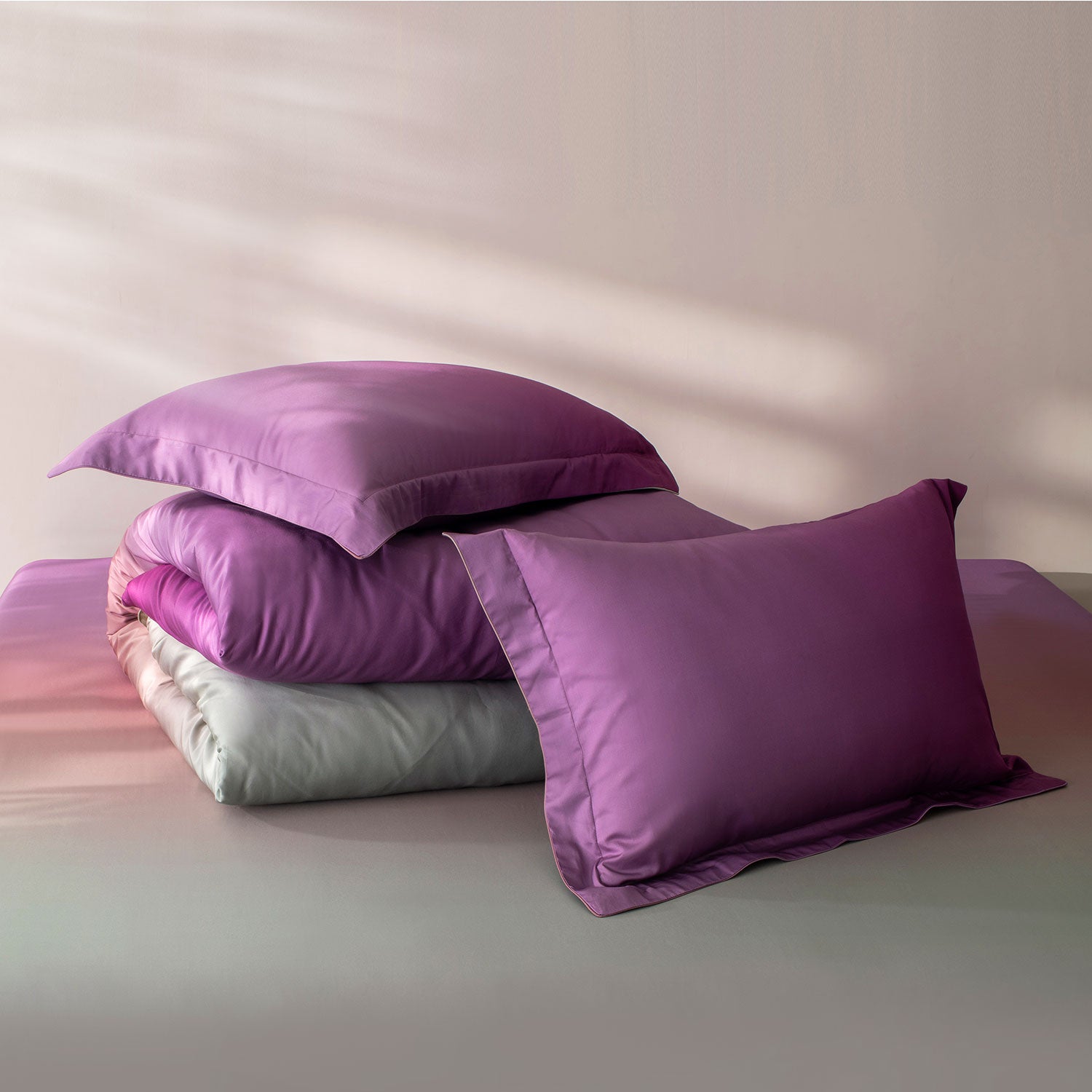 100% COTTON OMBREE BEDDING COLLECTION - STUNNING COLOURS | LUXURY BEDSHEET OMBREE