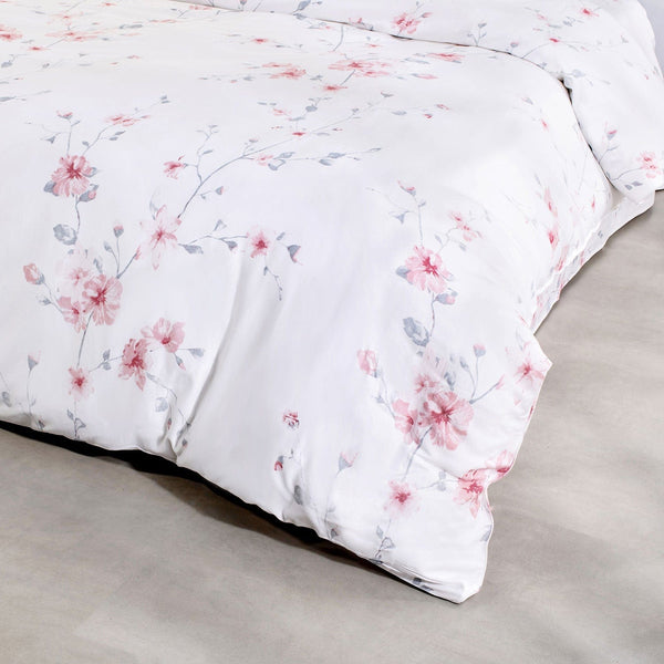 400 Tc 100% Cotton White Prints Bedding Collection