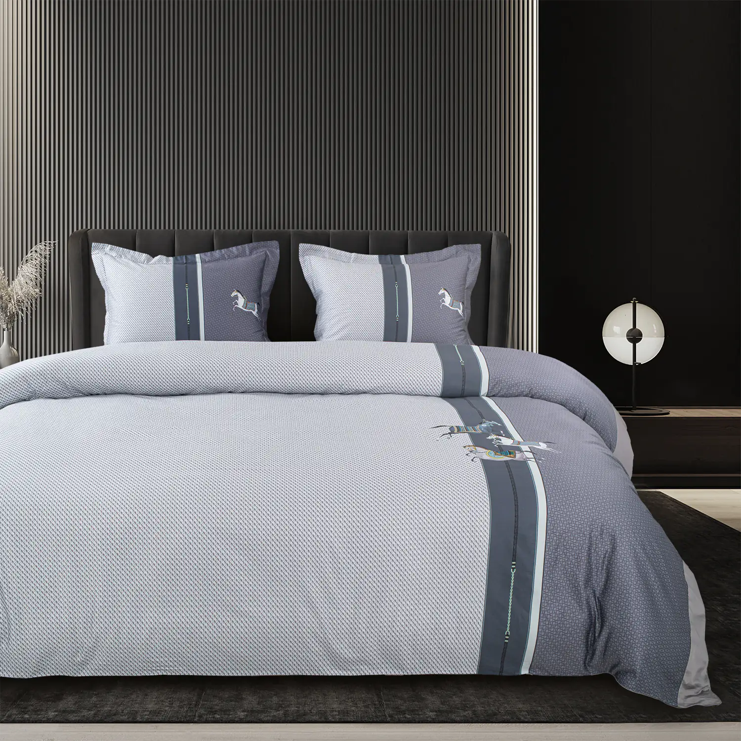 Global Black Duvet/Quilt Cover