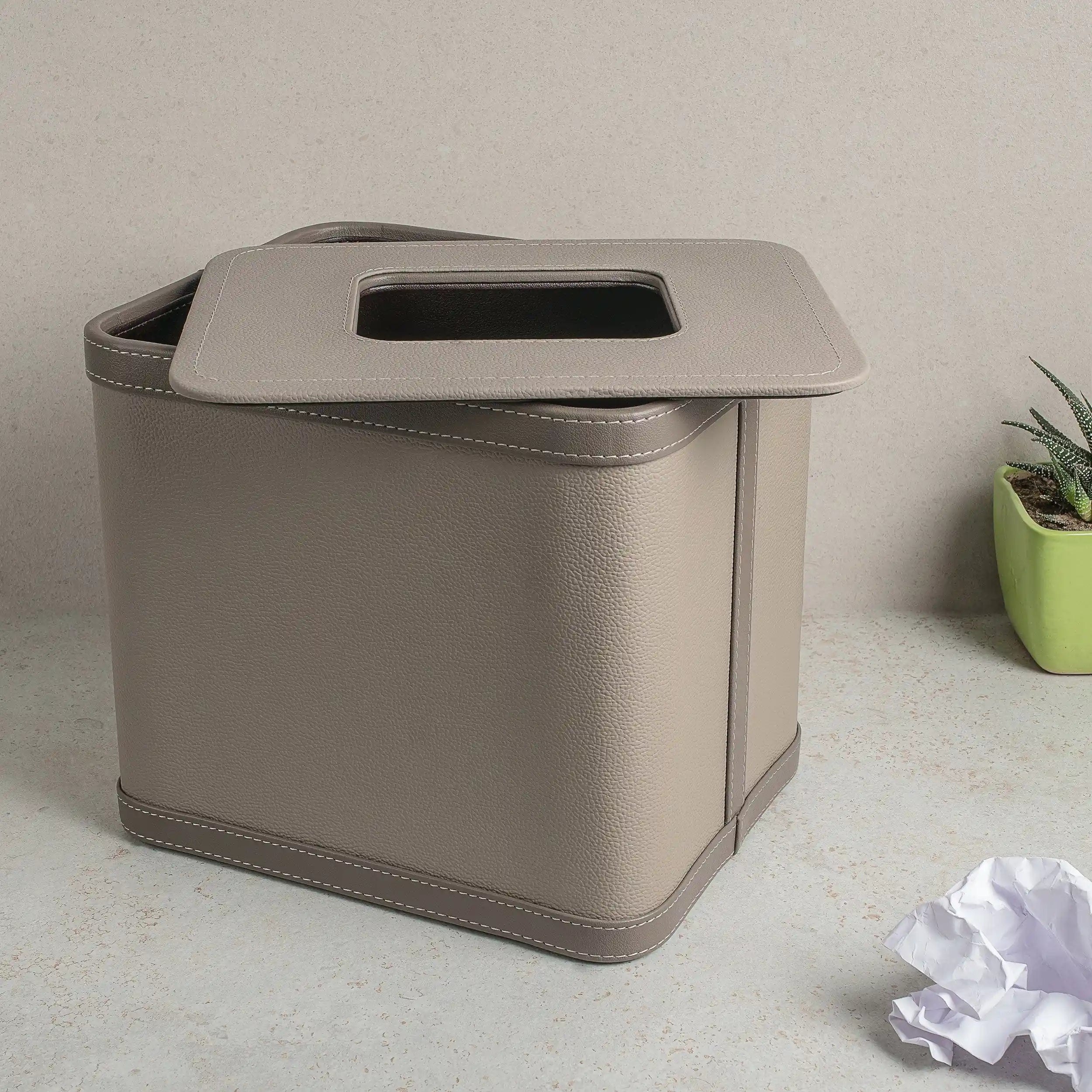 Leather Dustbin