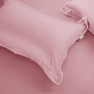 500 THREAD COUNT ITALIAN COTTON PINK PILLOW COVER