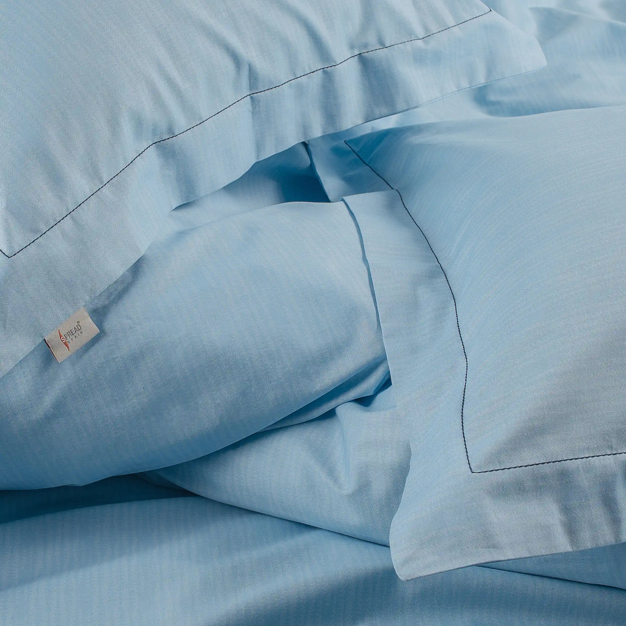 350 Tc Super King Size Bedsheet 2.74Mtr. X 2.74 Mtr. With 2 Pillow Covers