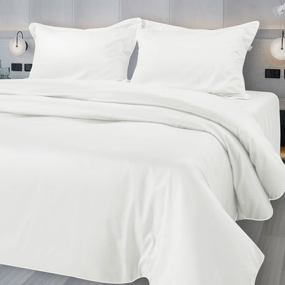 500 THREAD COUNT ITALIAN COTTON OFF WHITE COVERS