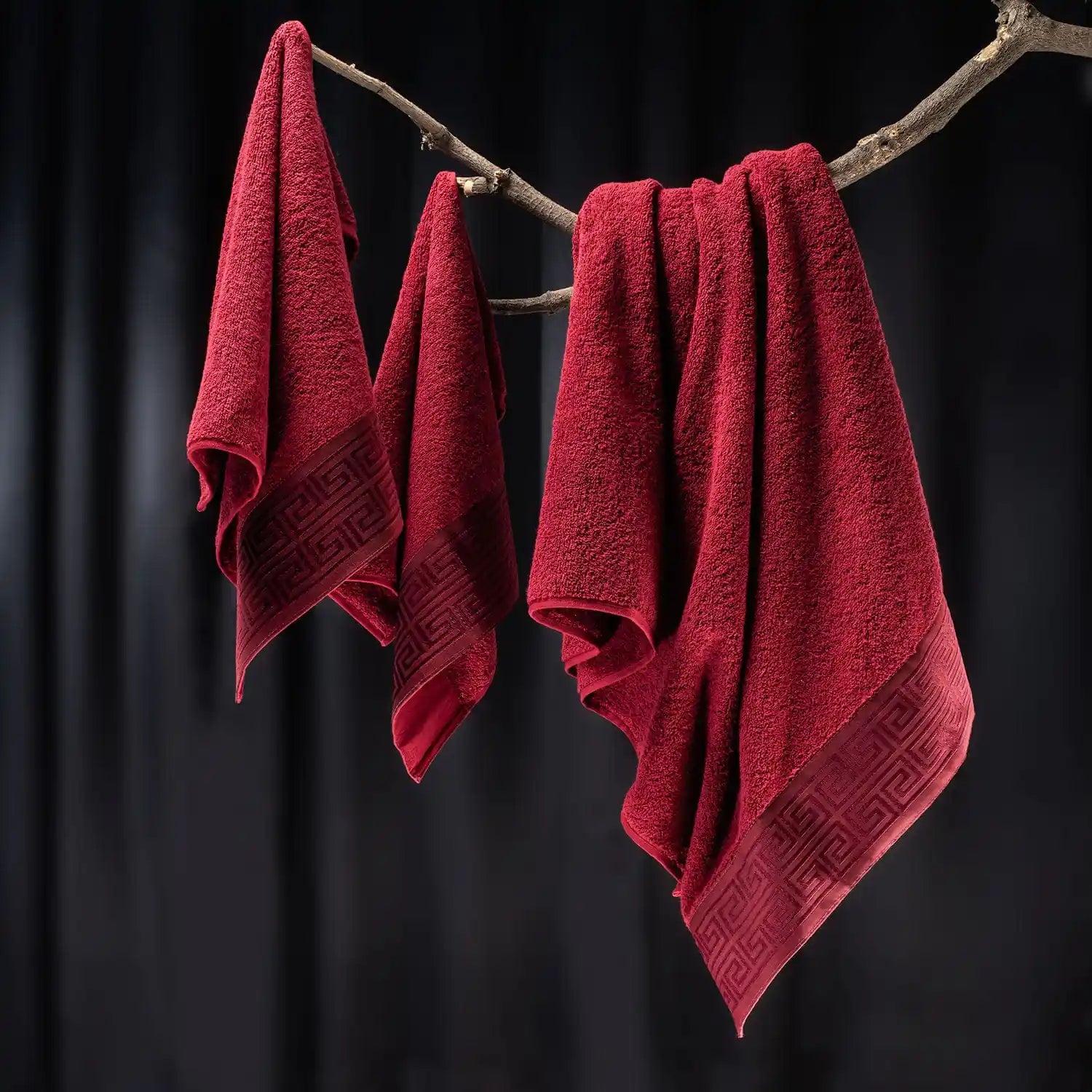 Greek-Key Bath Towel