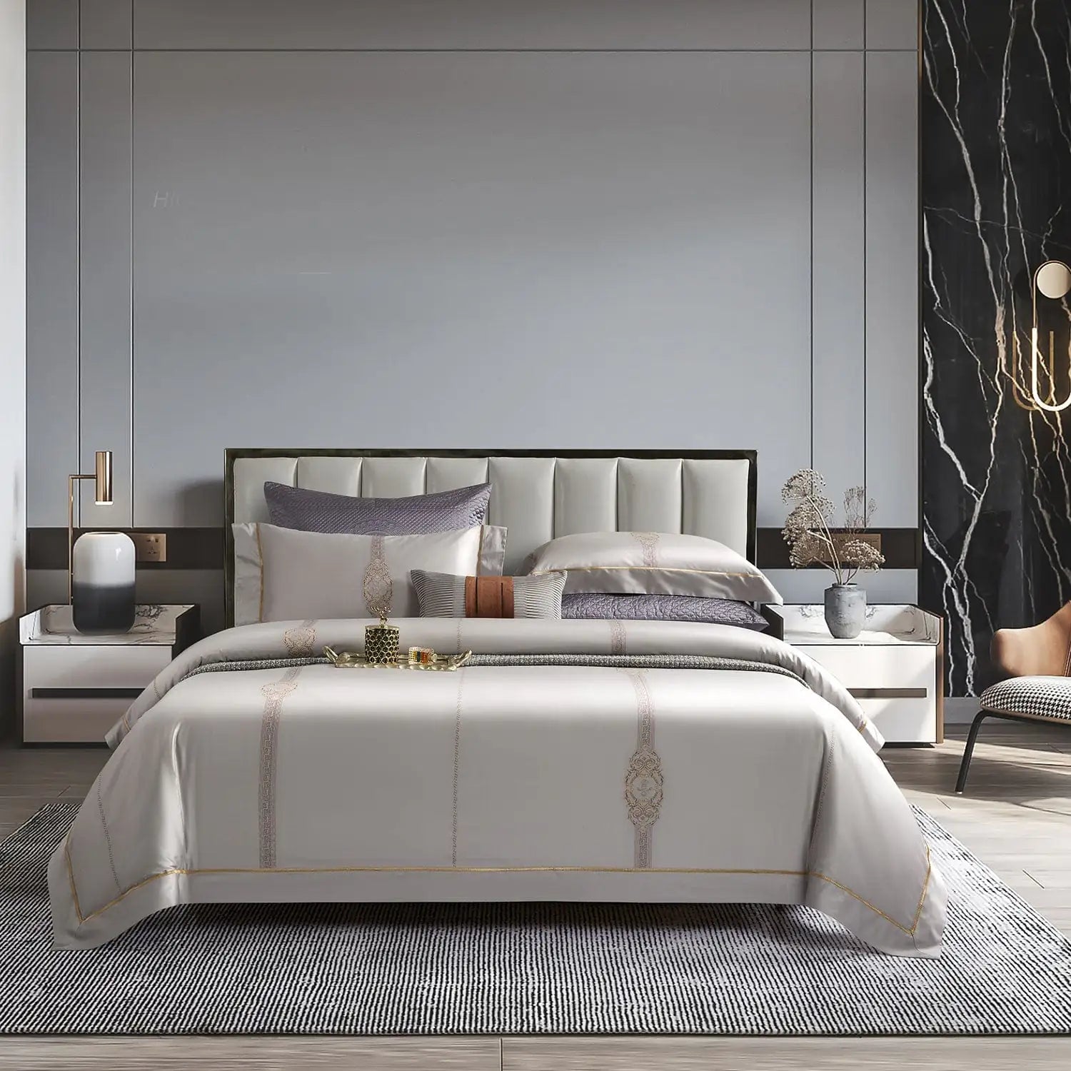 800 Tc Premium Jcq Bedding 6Pc Set