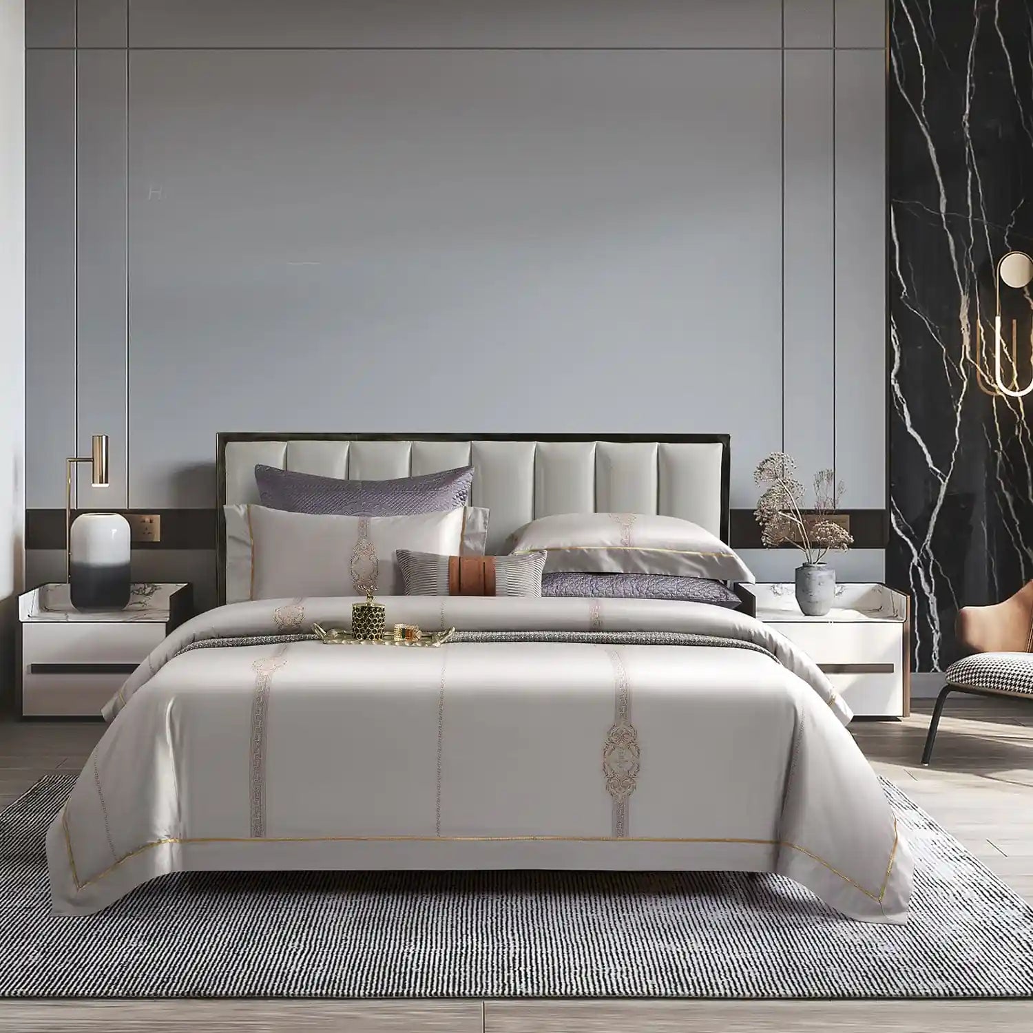 800 Tc Premium Jcq Bedding 4Pc Set