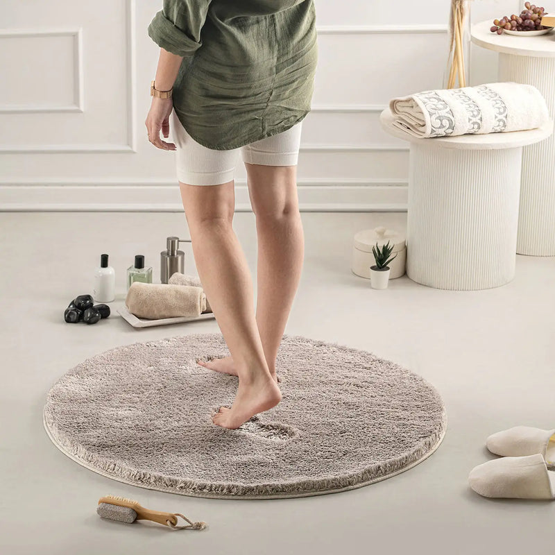 Lamb Thick And Fluffy High Pile Plush Bathmat
