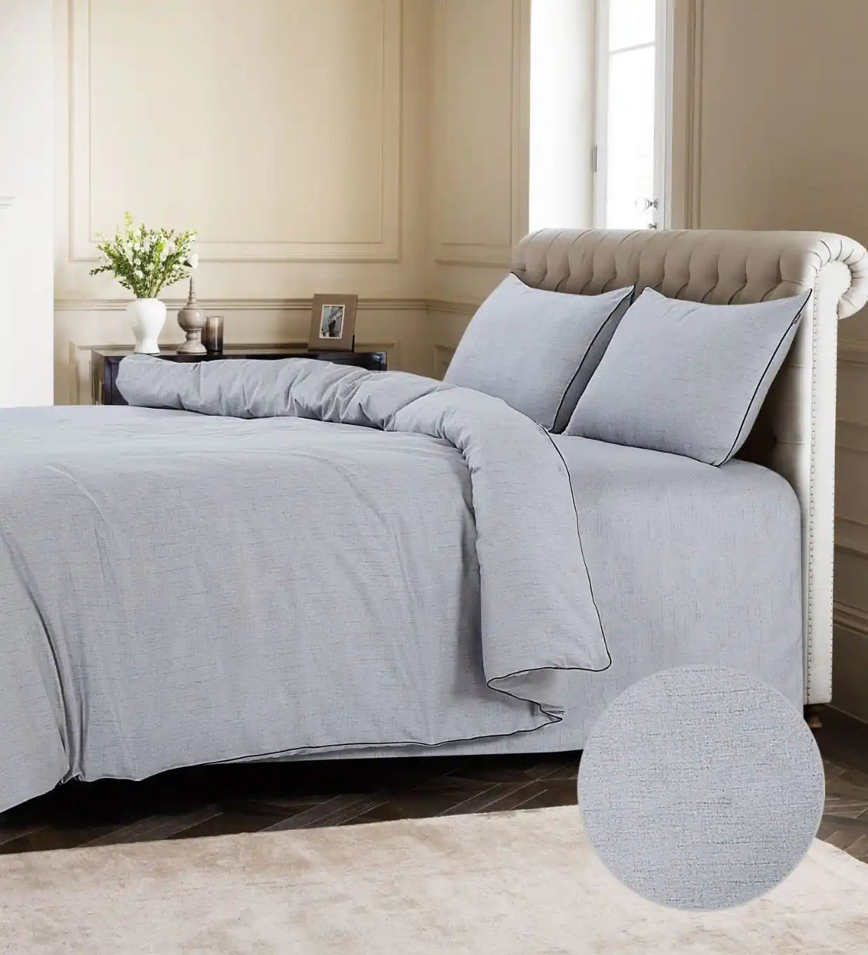 Grain De Glace 400 Tc Bedding |  Cotton Bedding Sets