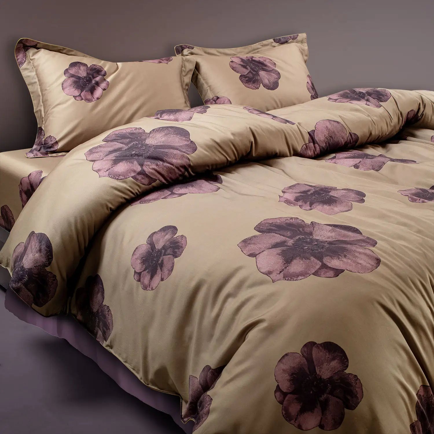 Global Black Cotton Bedsheet Set