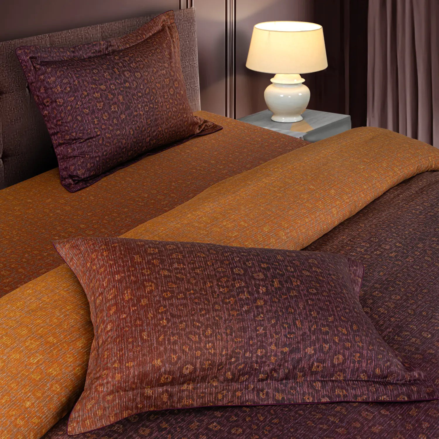 Global Black Cotton Prints Bedding Collection