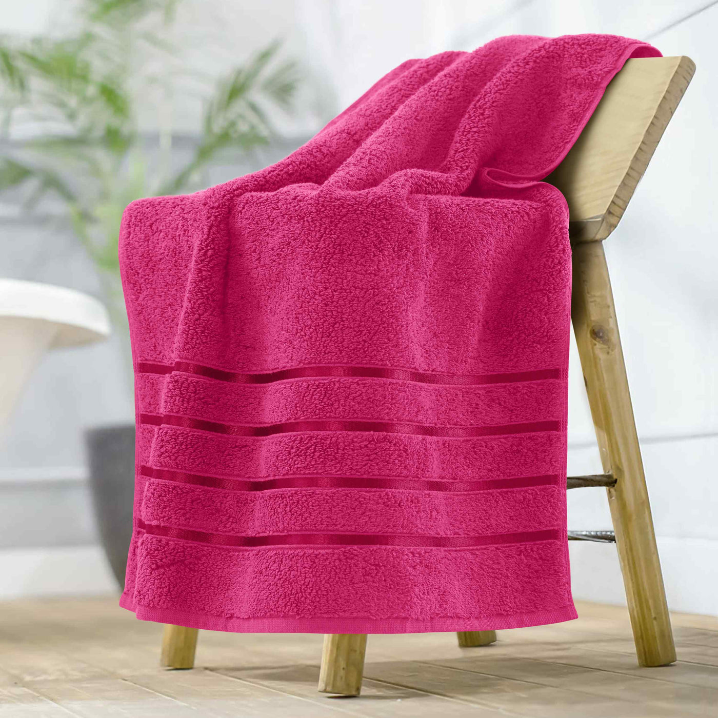 Pink fluffy bath towels 2025