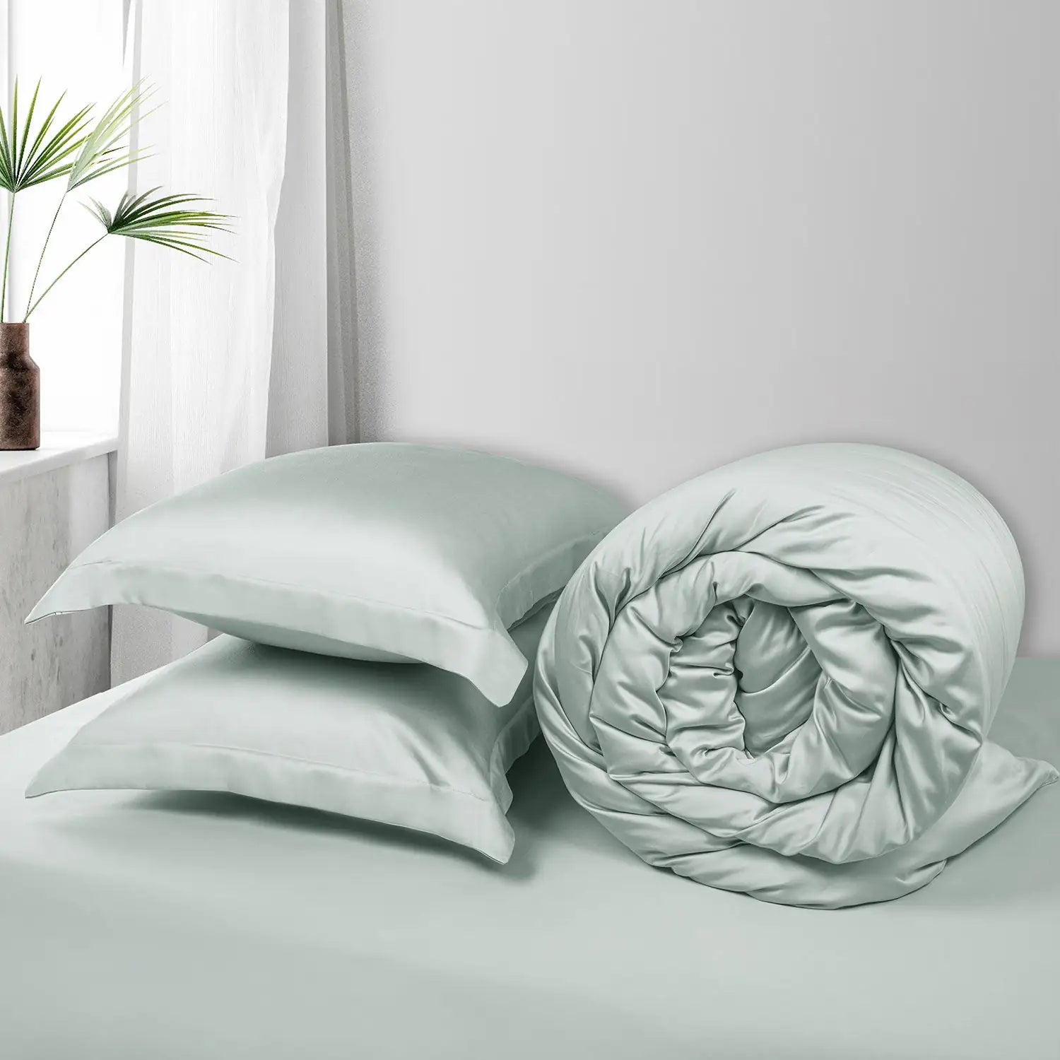 Bamboo Mint 4PC Bedding Set