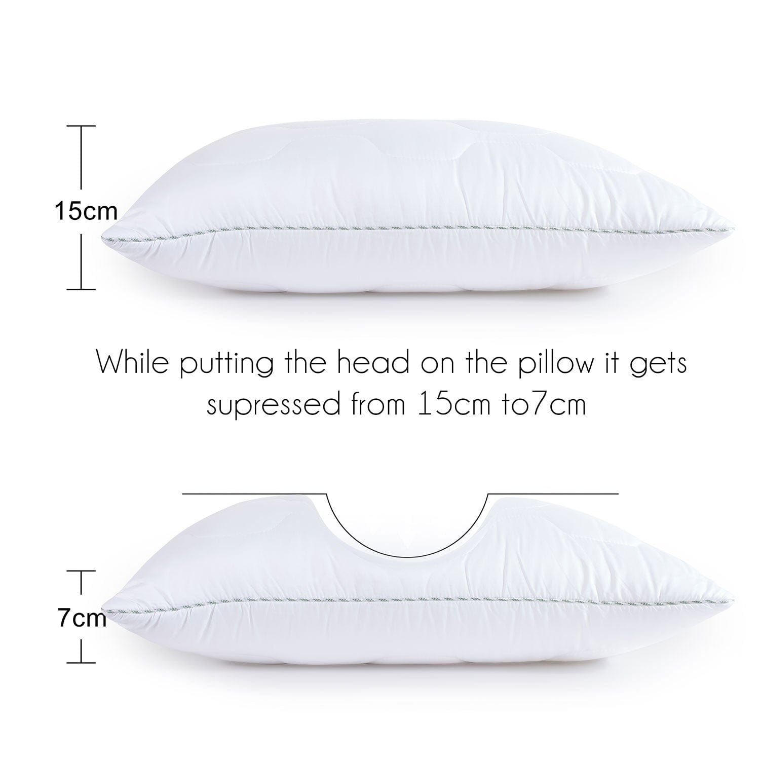 White Tencel Pillow Measurement