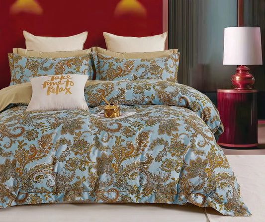 350 Tc Cotton Prints Bedding Collection | Super King Size Bedsheets