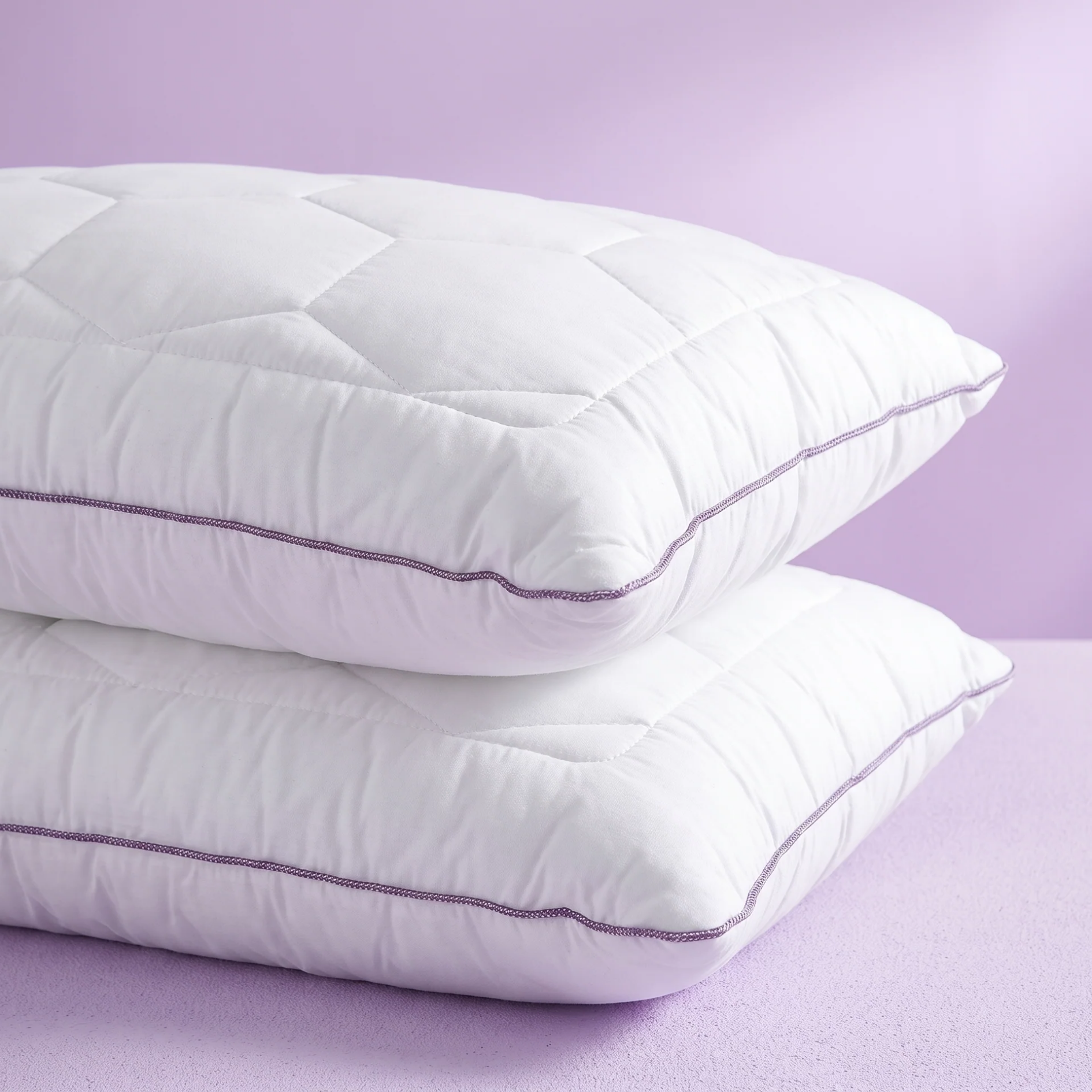 Lavender With Suede Fabric And Micro Fibre Inside Pillow | Pillow For The Best Sleep