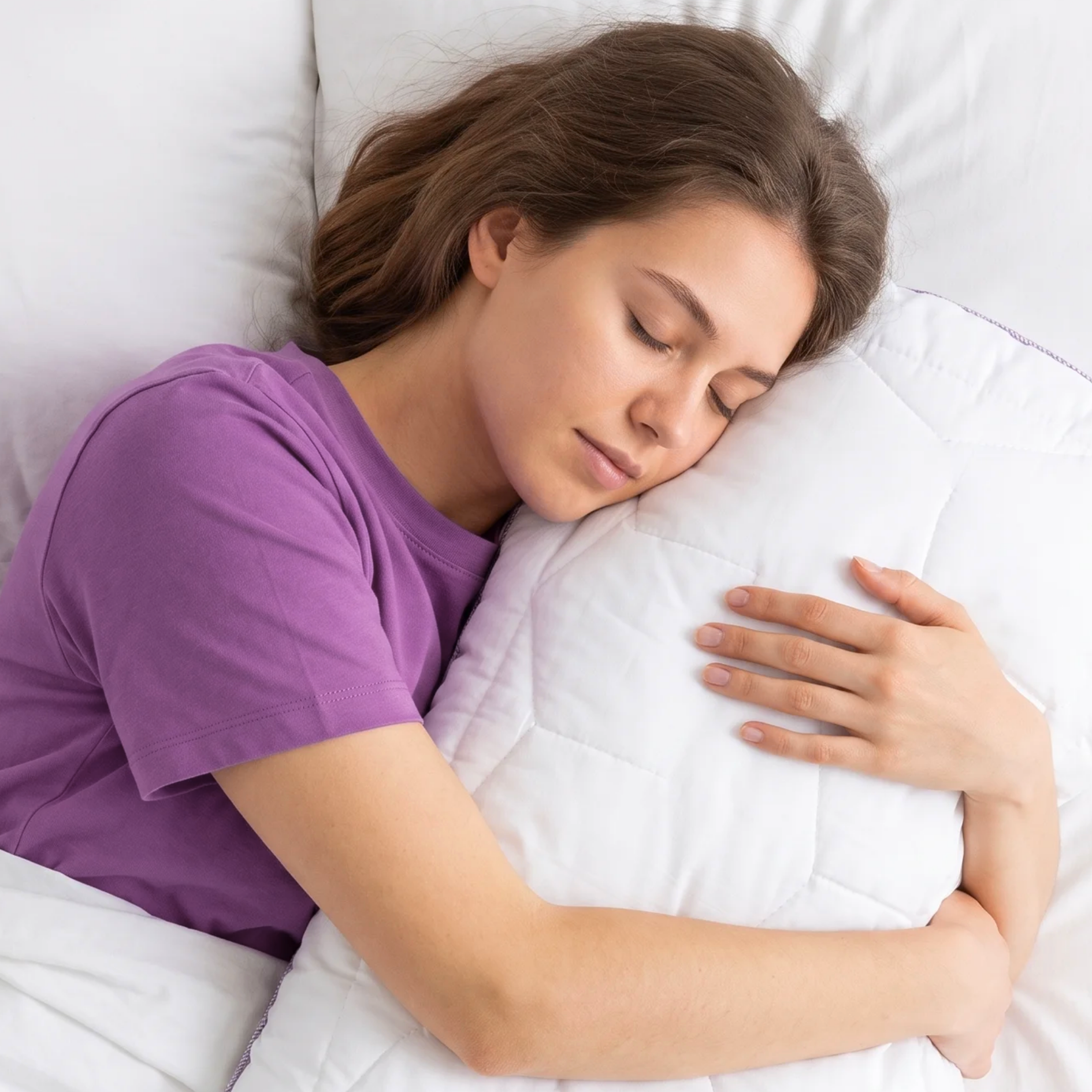Lavender With Suede Fabric And Micro Fibre Inside Pillow | Pillow For The Best Sleep