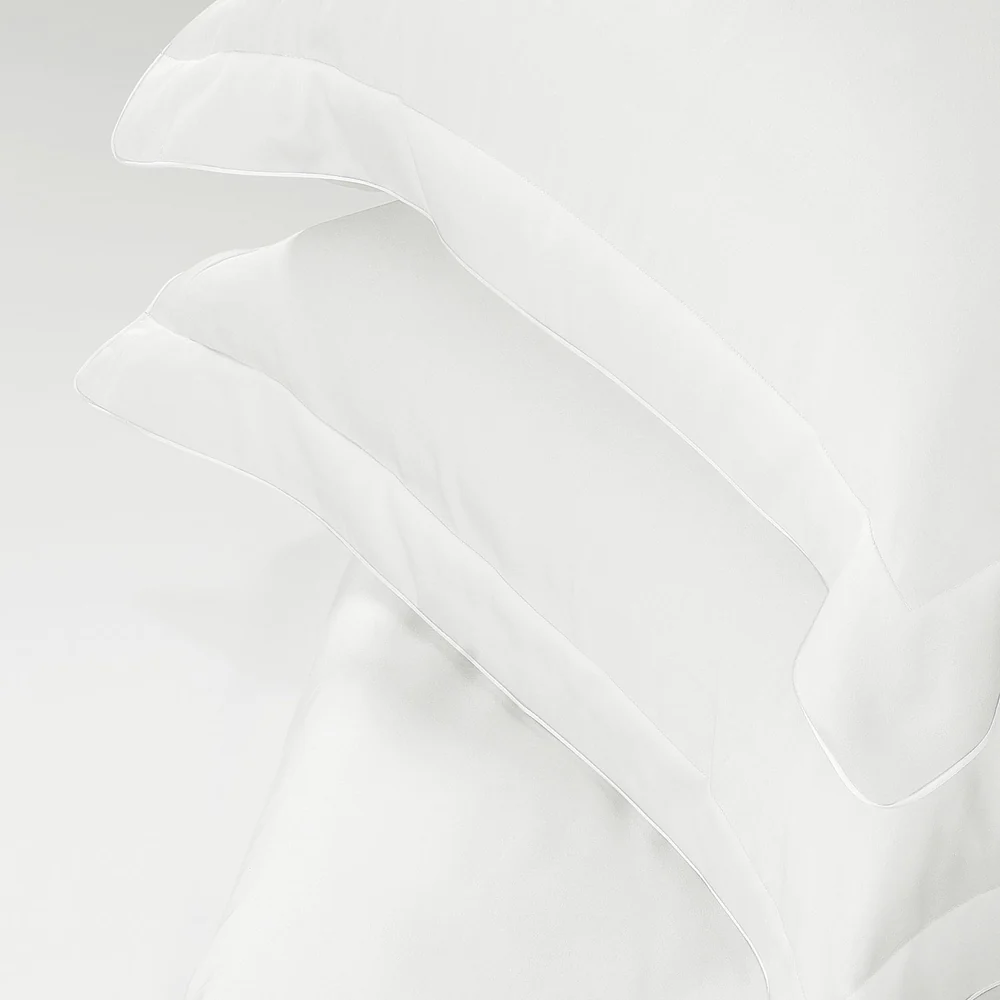 500 THREAD COUNT ITALIAN COTTON OFF WHITE PILLOW COVER