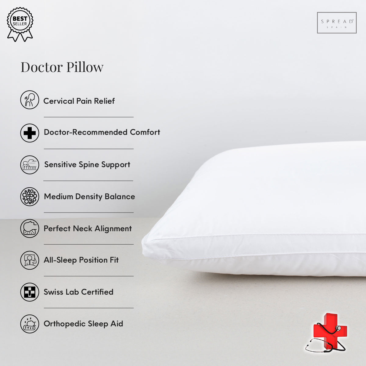 DOCTOR PILLOW BEST FOR CERVICAL PAIN SUFFERERS