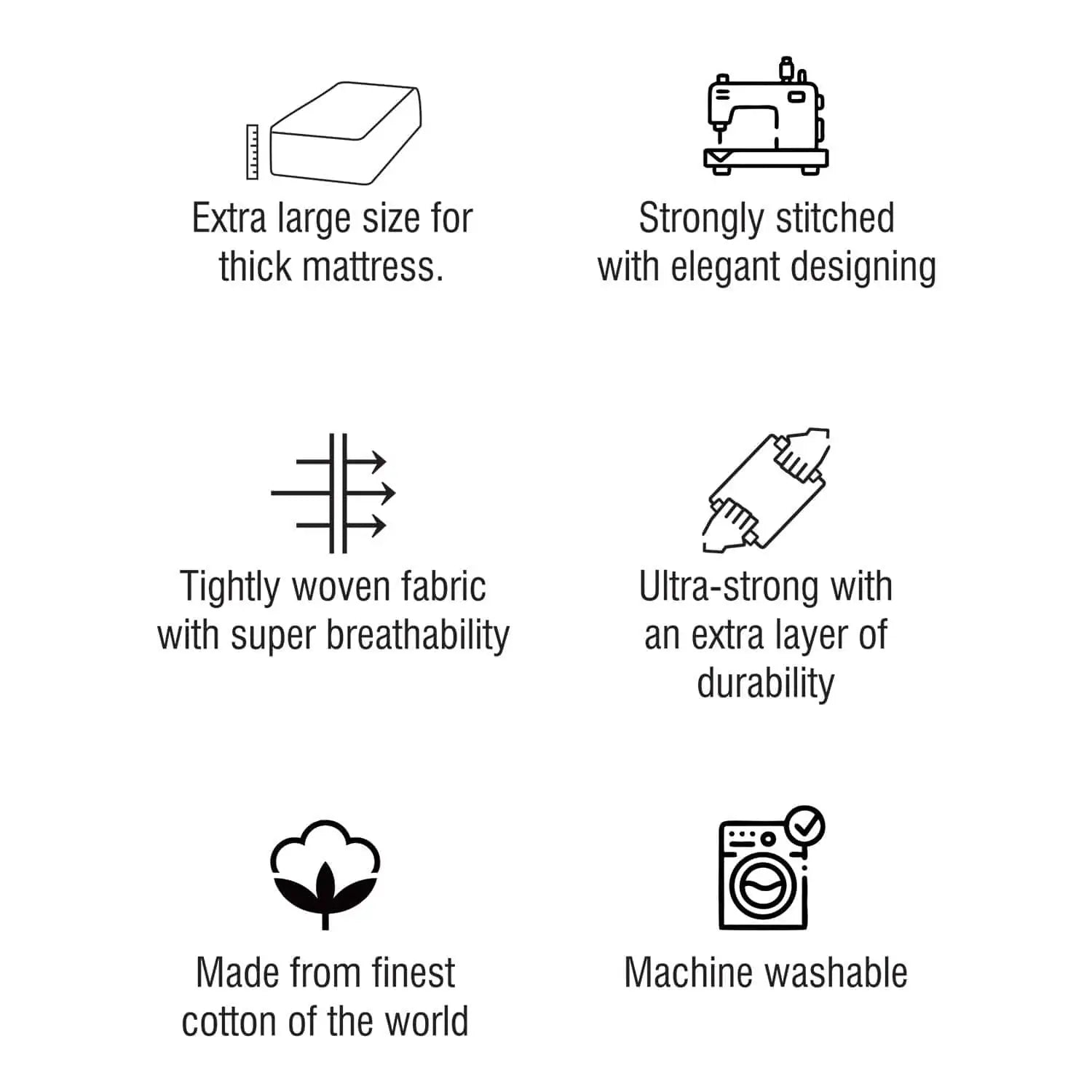 100 % WASHED COTTON BREATHABLE BEDDING