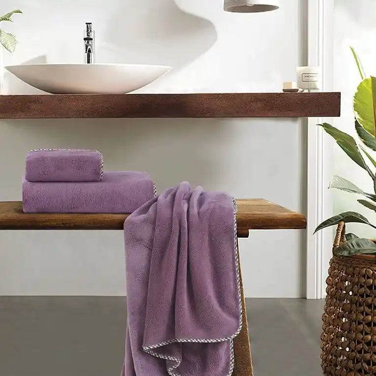 High Absorbent & Super Soft Cubix & Wave Bath Towel