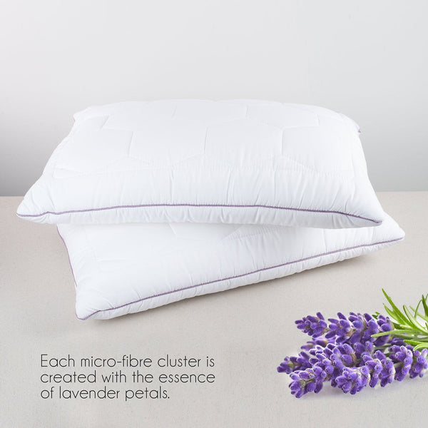 Lavender With Suede Fabric And Micro Fibre Inside Pillow | Pillow for The Best Sleep