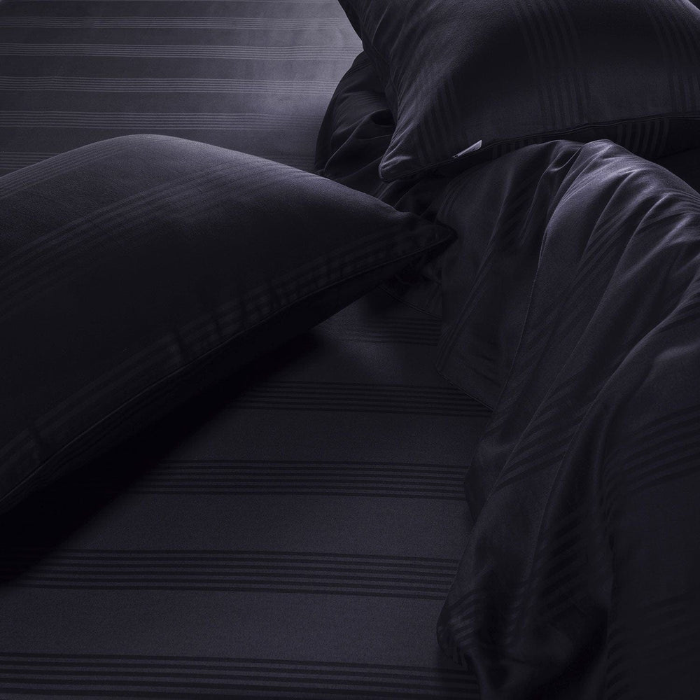 Barcode Quilt Cover with corner loops & openable zipper