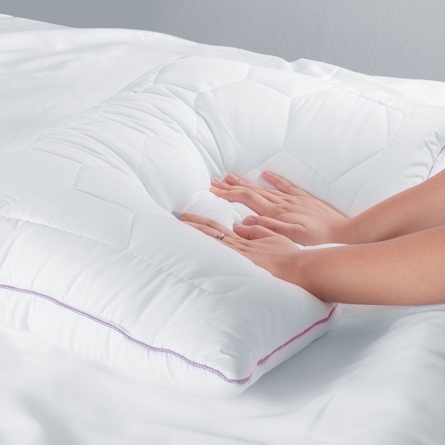 Lavender With Suede Fabric And Micro Fibre Inside Pillow