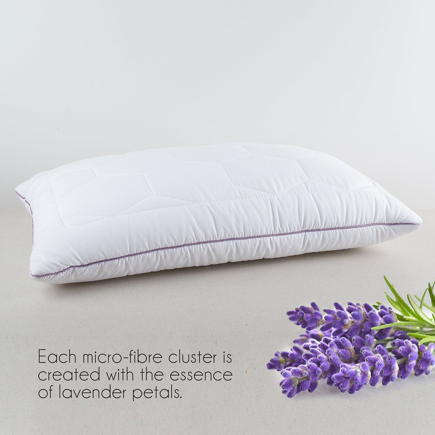 Lavender With Suede Fabric And Micro Fibre Inside Pillow | Pillow for The Best Sleep