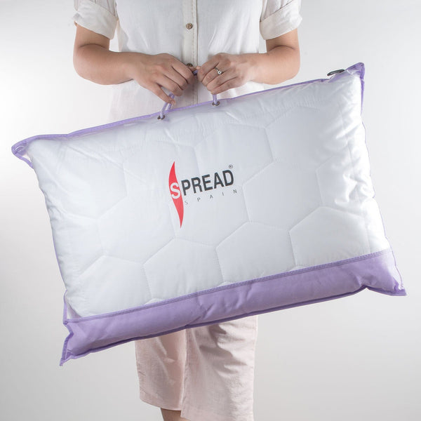 Lavender With Suede Fabric And Micro Fibre Inside Pillow | Pillow for The Best Sleep