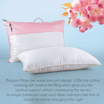 Luxurious Cotton Blossom Pillow