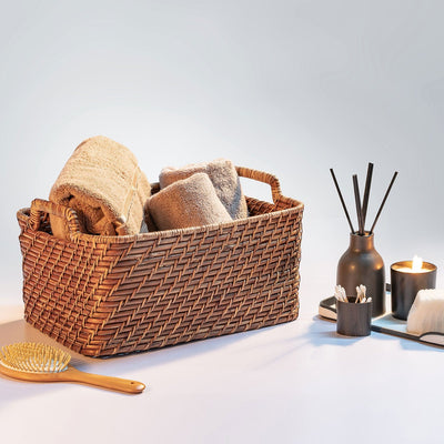 Bamboo Cane Storage Baskets