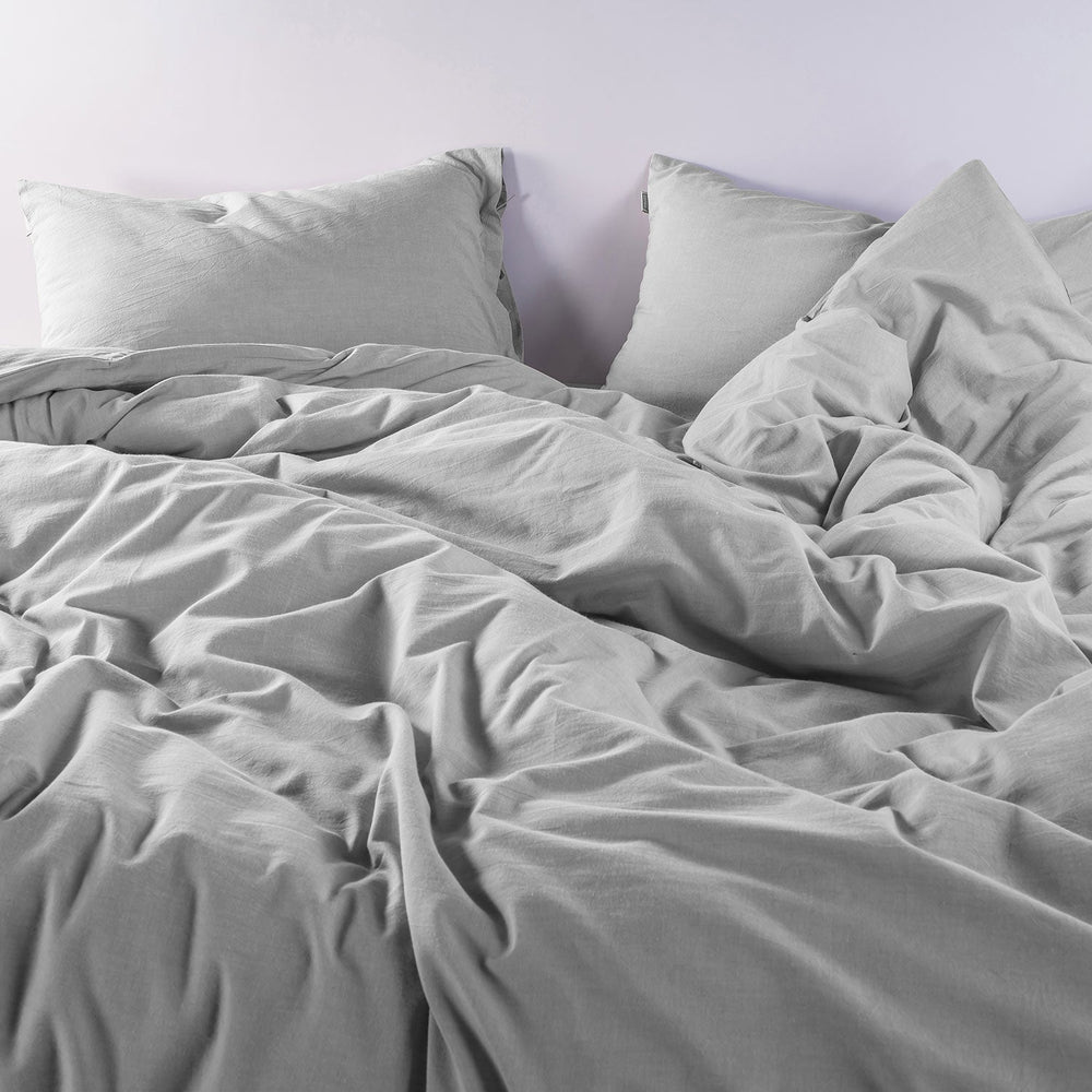 PRE WASHED 100 %  COTTON BREATHABLE SOLID BEDDING