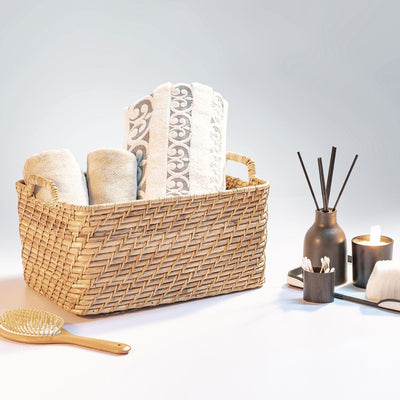 Bamboo Cane Storage Baskets