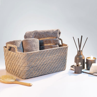 Bamboo Cane Storage Baskets