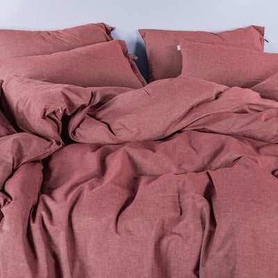 PRE WASHED 100 %  COTTON BREATHABLE SOLID BEDSHEETS