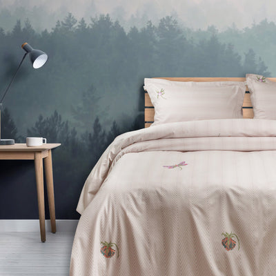 350 Thread Count Super King Size Bedsheet 2.74mtr. x 2.74 mtr. with 2 Pillow Covers