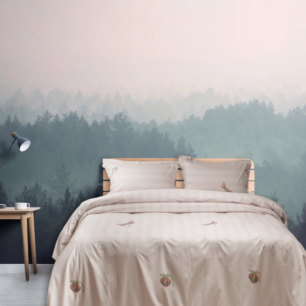 350 Tc Super King Size Bedsheet 2.74Mtr. X 2.74 Mtr. With 2 Pillow Covers