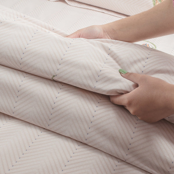 350 Tc Super King Size Bedsheet 2.74Mtr. X 2.74 Mtr. With 2 Pillow Covers