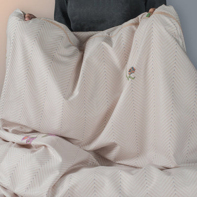 350 Thread Count Super King Size Bedsheet 2.74mtr. x 2.74 mtr. with 2 Pillow Covers