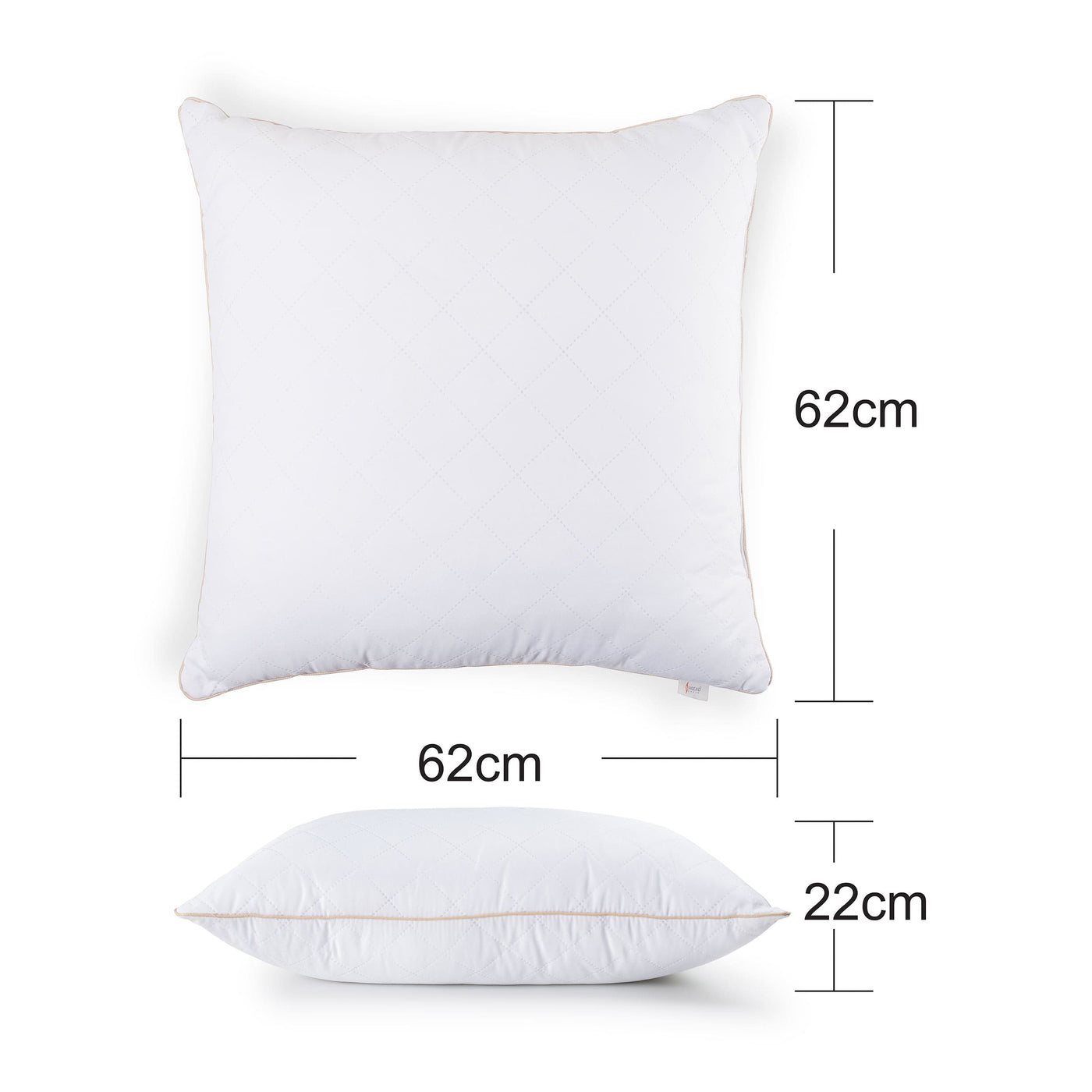 Medium Firm Euro Sham 62cm x 62cm