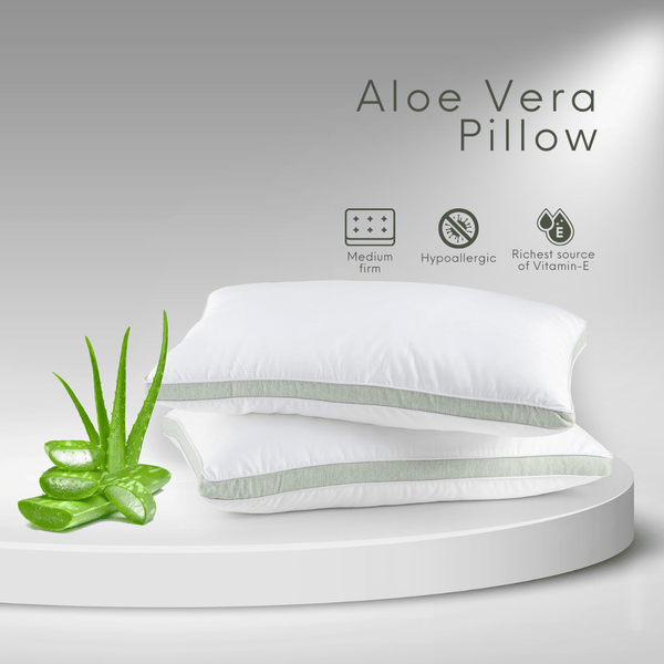 Aloevera Gel Coated Anti Allergic Pillow