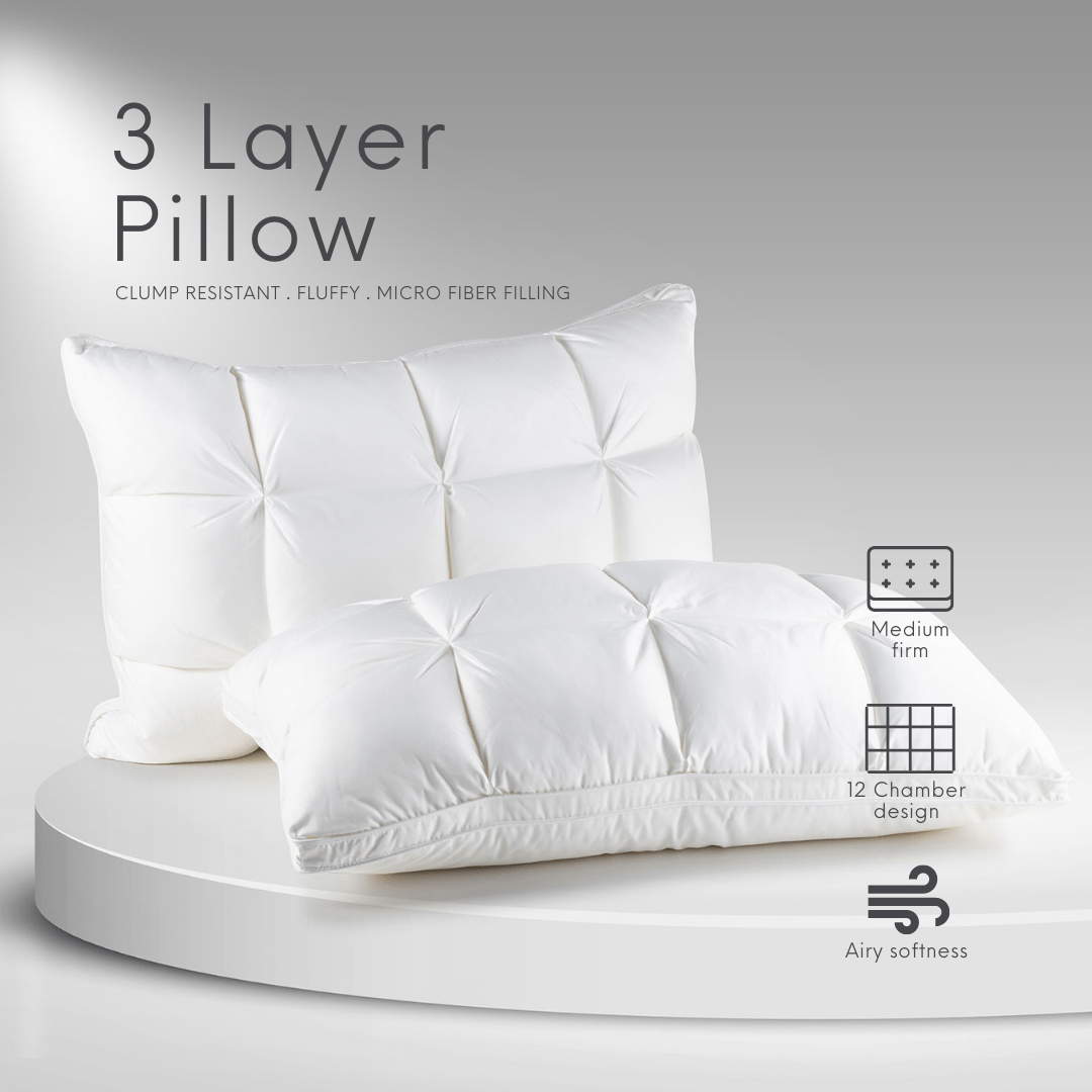 Cervical 3 Layer Hypoallergic Pillow