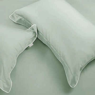 500 THREAD COUNT ITALIAN COTTON MINT PILLOW COVER