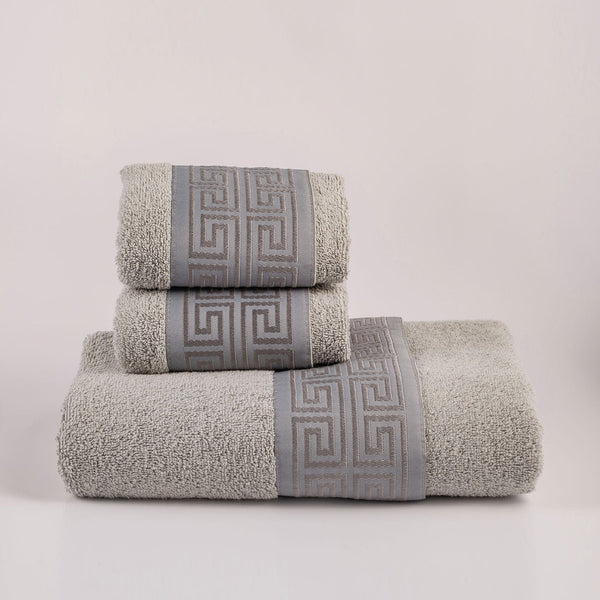 Greek-Key Bath Towel