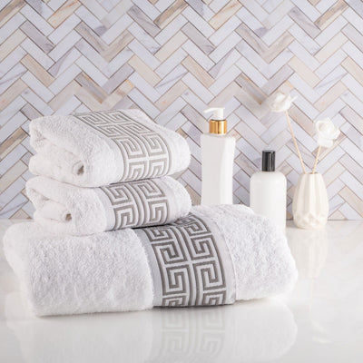 Greek-Key Bath Towel