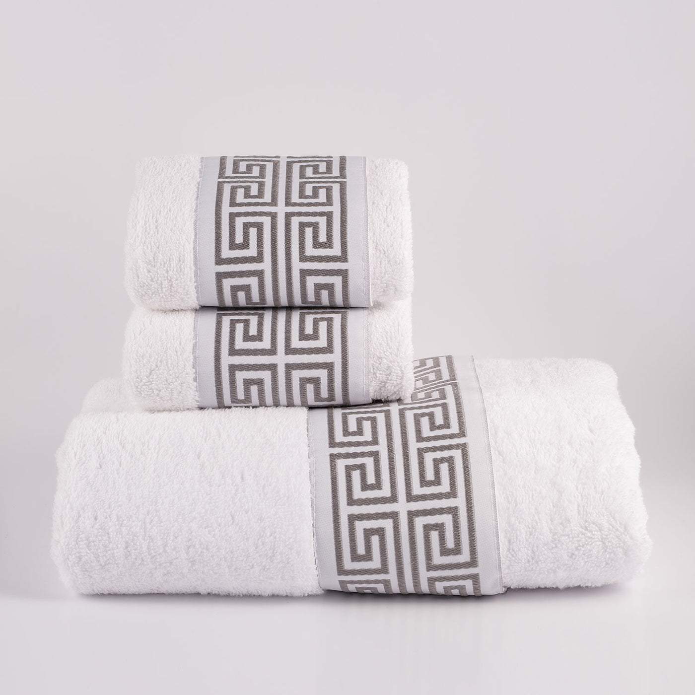 Greek-Key Bath Towel