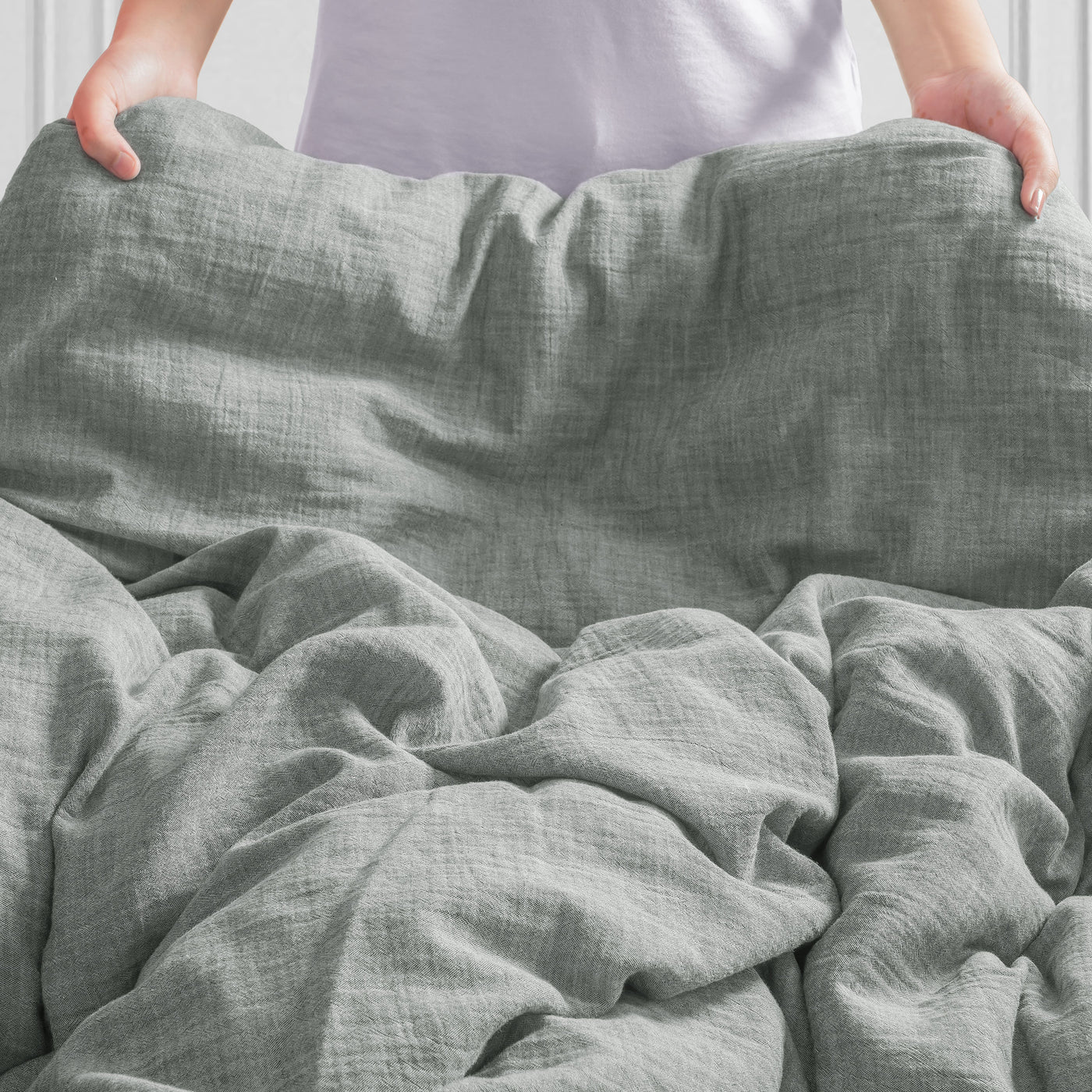 100 % Washed Cotton Breathable Bedding