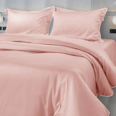 500 THREAD COUNT ITALIAN COTTON ROSE PINK COVERS