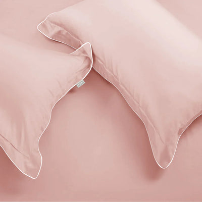 500 THREAD COUNT ITALIAN COTTON ROSE PINK PILLOW COVER