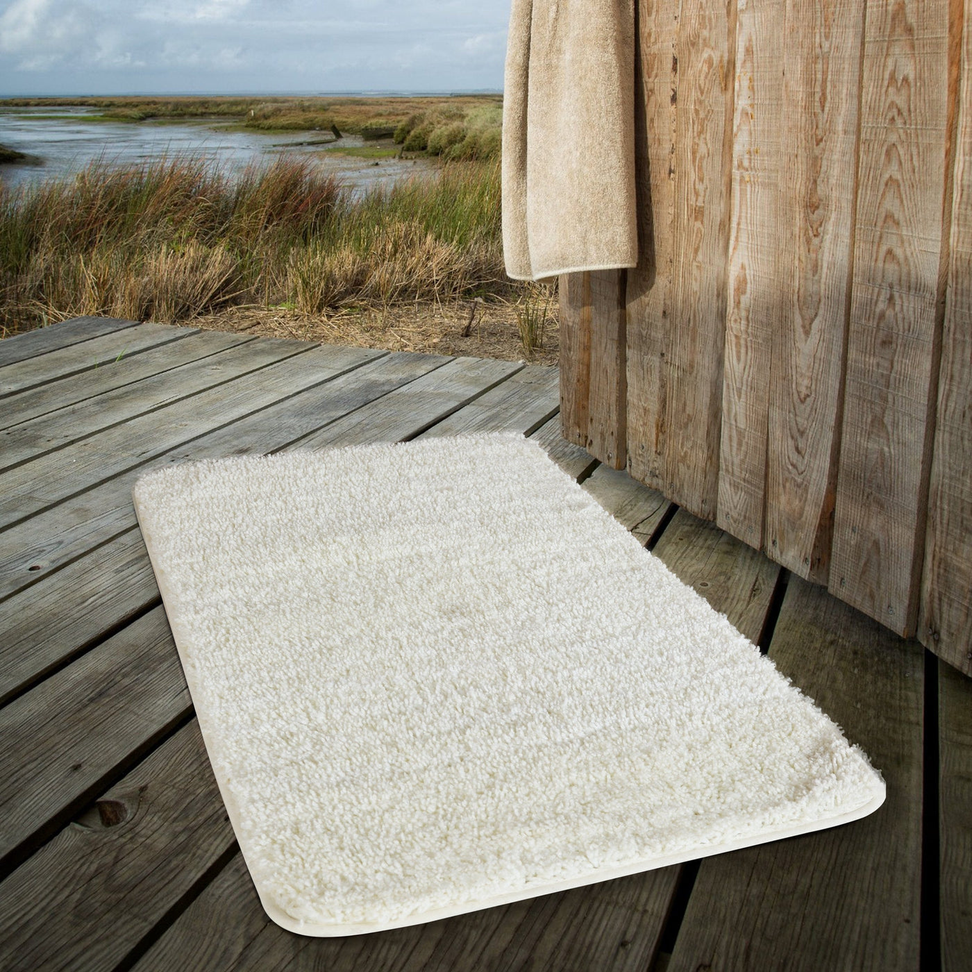 Microfiber anti Slip Bath Mat-Coffee – Apricot